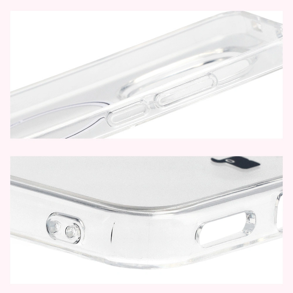 Wzmocnione narożniki i podwyższone ranty ekranu w etui Bizon Case CrystalO do Xiaomi Redmi Note 15 Pro 5G
